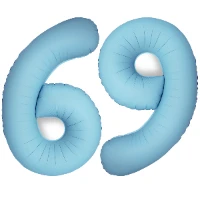 1207-6328 Ф ЦИФРА 6/9  40" SLIM Matte Baby Blue