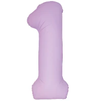 1207-6332 Ф ЦИФРА 1  40" SLIM Matte Pink