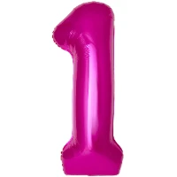 1207-6350 Ф ЦИФРА 1  40" SLIM Fuchsia