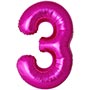 1207-6352 Ф ЦИФРА 3  40" SLIM Fuchsia