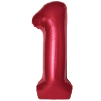 1207-6369 Ф ЦИФРА 1  40" SLIM Red