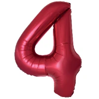 1207-6372 Ф ЦИФРА 4  40" SLIM Red