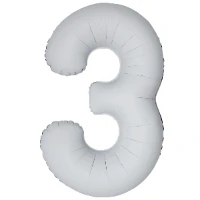 1207-6389 Ф ЦИФРА 3  40" SLIM Matte White
