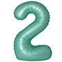 1207-6397 Ф ЦИФРА 2  40" SLIM Satin Turquoise