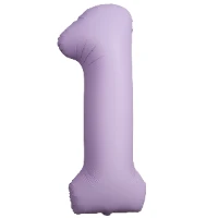 1207-6438 Ф ЦИФРА 1  40" SLIM Matte Lavanda