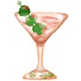 1207-6468 К ФИГУРА Бокал Мартини