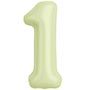 1207-6568 Р ЦИФРА 1  40" Пыльный лайм