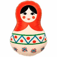 1207-6716 Р ФИГУРА Матрешка Русский узор
