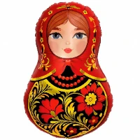 1207-6717 Р ФИГУРА Матрешка Золотая роспись