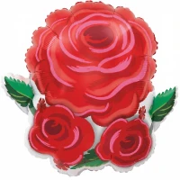 1207-6736 А ФИГУРА/S50 Розы алое сияние сатин