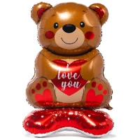 1208-0791 К ФИГУРА AIR Мишка с сердцем ILY