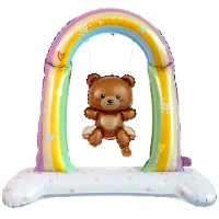 1208-0801 К ФИГУРА AIR Мишка качающийся на качелях