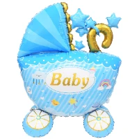 1208-0931 К ФИГУРА AIR Коляска детская голубая 3D