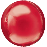 1209-0039 А 3D СФЕРА Б/РИС 16" Металлик Red