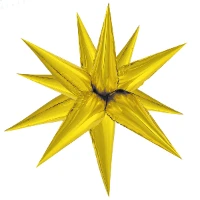 1209-0243 К 3D ЗВЕЗДА 25" Составная Gold