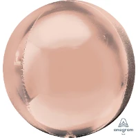 1209-0263 А 3D СФЕРА Б/РИС 21" Металлик Rose Gold