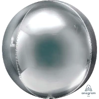 1209-0264 А 3D СФЕРА Б/РИС 21" Металлик Silver