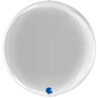 1209-0278 Г 3D СФЕРА Б/РИС 15" Металлик Silver