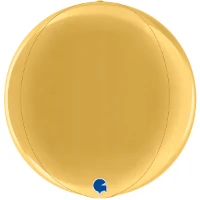 1209-0279 Г 3D СФЕРА Б/РИС 15" Металлик Gold 5