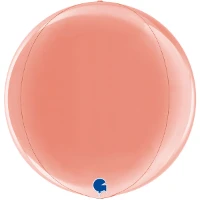 1209-0282 Г 3D СФЕРА Б/РИС 15" Металлик Rose Gold
