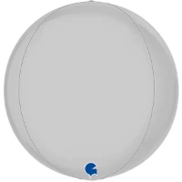 1209-0284 Г 3D СФЕРА Б/РИС 15" Сатин White