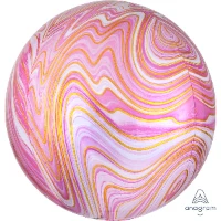 1209-0328 А 3D СФЕРА Б/РИС 16" Мрамор Pink