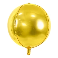 1209-0414 ПД 3D СФЕРА Б/РИС 16" Металлик Gold