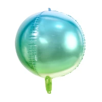 1209-0421 ПД 3D СФЕРА Б/РИС 16" Омбре Blue Green