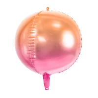 1209-0422 ПД 3D СФЕРА Б/РИС 16" Омбре Pink Orange