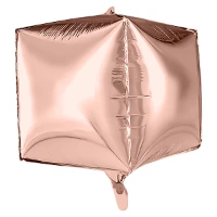 1209-0434 Р 3D КУБ 26" Б/РИС Металлик Rose Gold