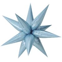 1209-0440 К 3D ЗВЕЗДА 25" Составная Light Blue