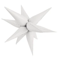 1209-0445 К 3D ЗВЕЗДА 25" Составная White