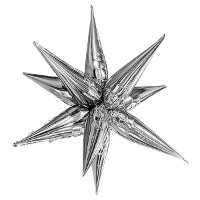 1209-0455 Р 3D ЗВЕЗДА 26" Составная Silver