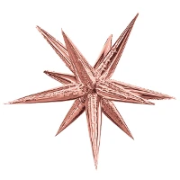 1209-0458 Р 3D ЗВЕЗДА 41" Составная Rose Gold