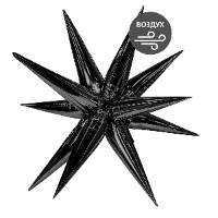 1209-0463 Р 3D ЗВЕЗДА 41" Составная Black