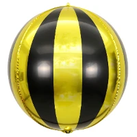 1209-0474 К 3D СФЕРА Б/РИС 22" Секторы Black Gold