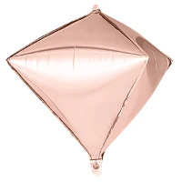 1209-0493 Р 3D АЛМАЗ Б/РИС 26" Металлик Rose Gold
