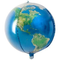 1209-0534 К 3D СФЕРА 24" Планета Земля Глобус