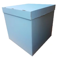 1302-1150 Коробка д/надутых шар 70х70х70см голубая