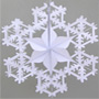 1410-0419 Фигура Снежинка №2 фольг белая 60см/G