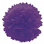 1412-0075 Помпон бумажный фиолетовый 40см/G