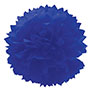 1412-0078 Помпон бумажный синий 40см/G