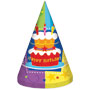 1501-1149 Колпак Торт Birthday 6шт/G