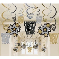 1501-2612 Спираль HNY Голливуд 46-60см 30шт/А