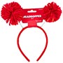 1501-3630 Ободок-антенки Помпоны красные/A