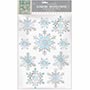 1501-4003 Наклейка н/окно Снежинки фольгир 11шт/A