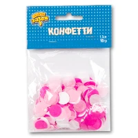 1501-4087 Конфетти Круги тишью ассор Розовое 10грG