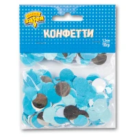 1501-4092 Конфетти Круги тишью,фол Сереб/Гол 10грG