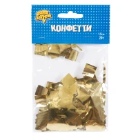 1501-4947 Конфетти Квадр фольг золото 1,5см 20грG