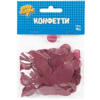 1501-5421 Конфетти Круги тишью Бордовые 1,5см10грG